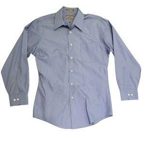 Arrow Blue Dress Shirt with Pointed Collar